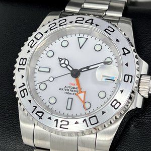 Seiko Explorer II - NEW 2023 - 4 Hand GMT - with Seiko NH34 Automatic Movement